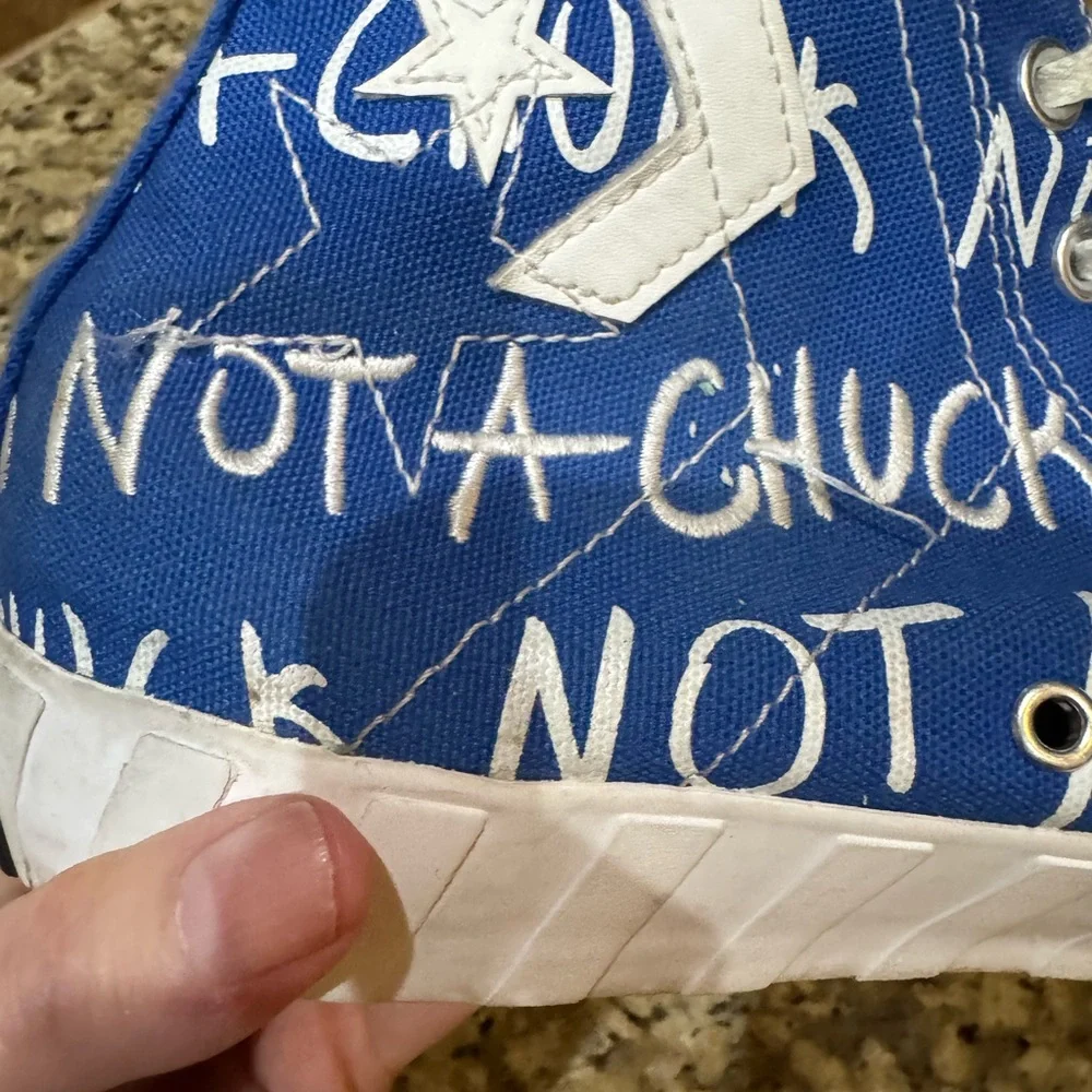 Converse Blue “Not a Chuck” High Top Sneakers | Unisex Size 11 Men / 13 Women - Picture 2 of 4